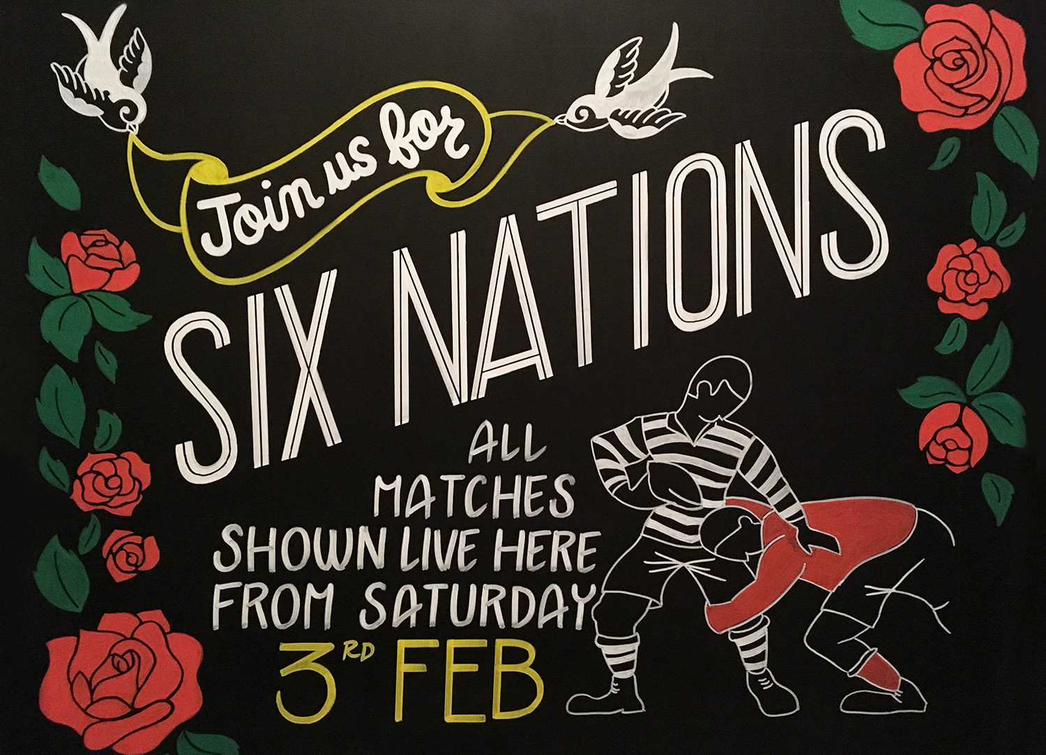 Pembroke-Castle Six-Nations chalkboard